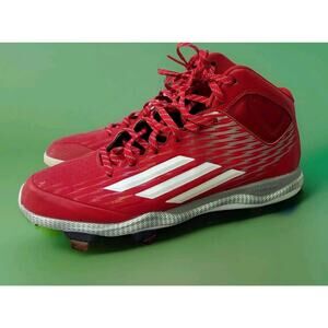 ADIDAS - Litestrike Iron Skin Baseball Spikes - US Size 8 - Red - Barely Worn